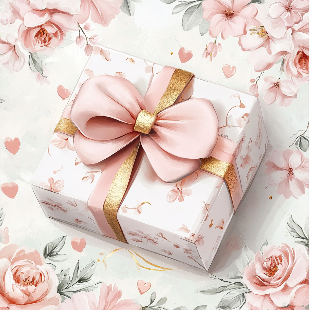 Pink Roses Gift Diamond Art Kit