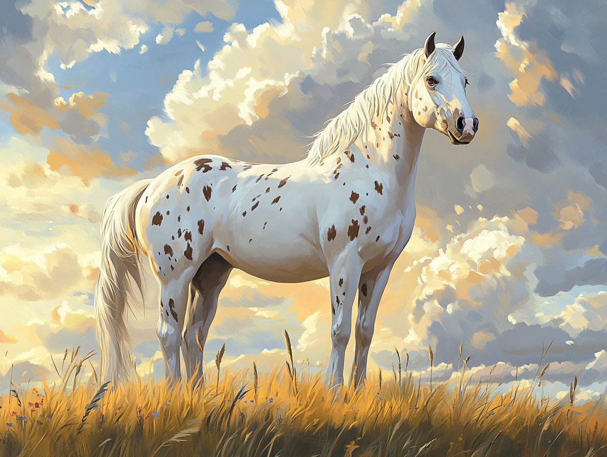 Shining Sun Spotted Mare Diamond Art Kit