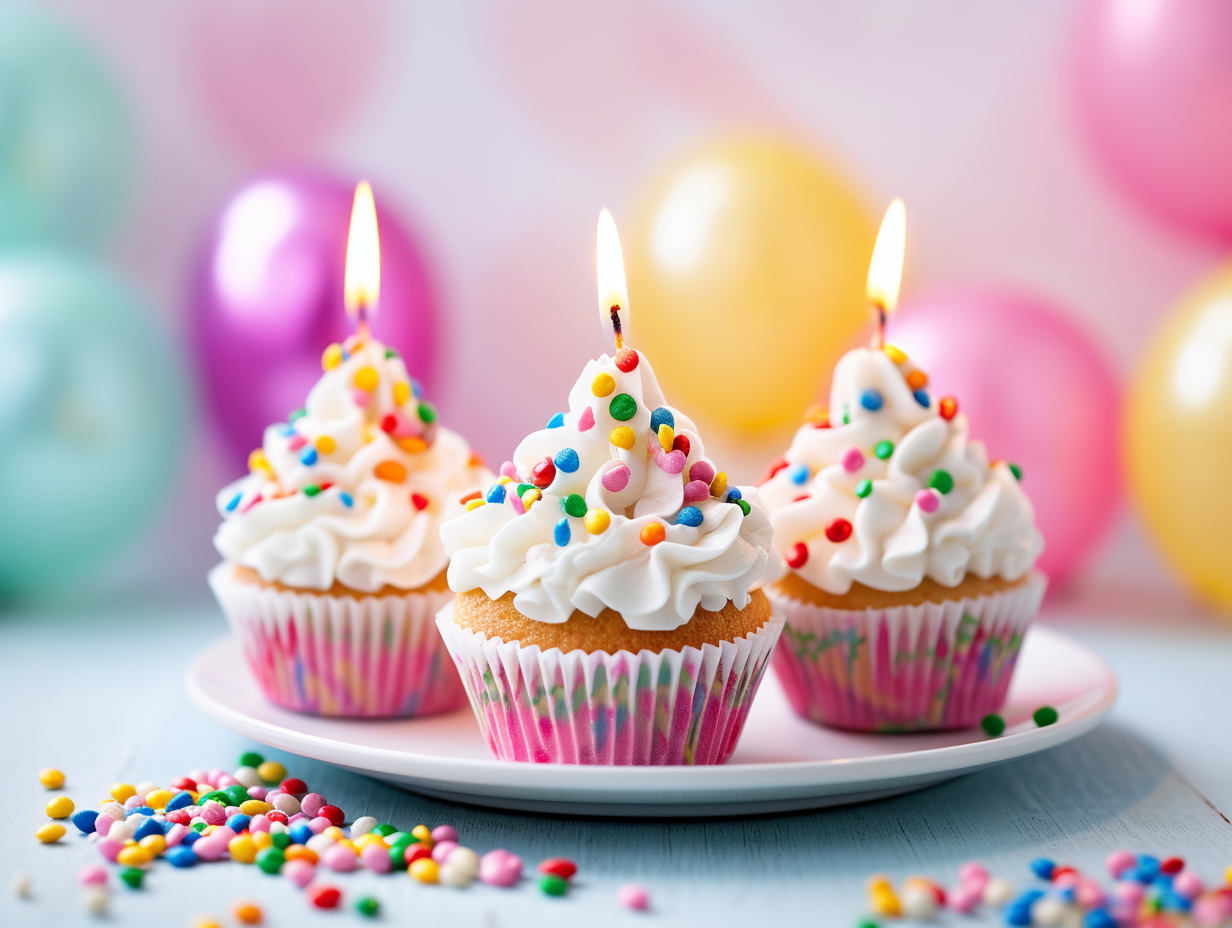 Three Confetti Cupcakes Diamond Art Kit