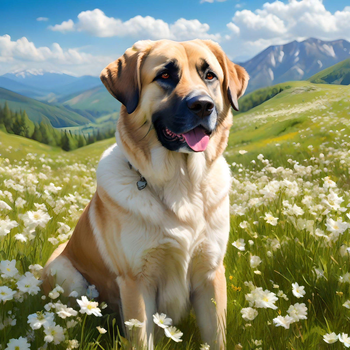 Anatolian Shepherd Meadow Diamond Art Kit