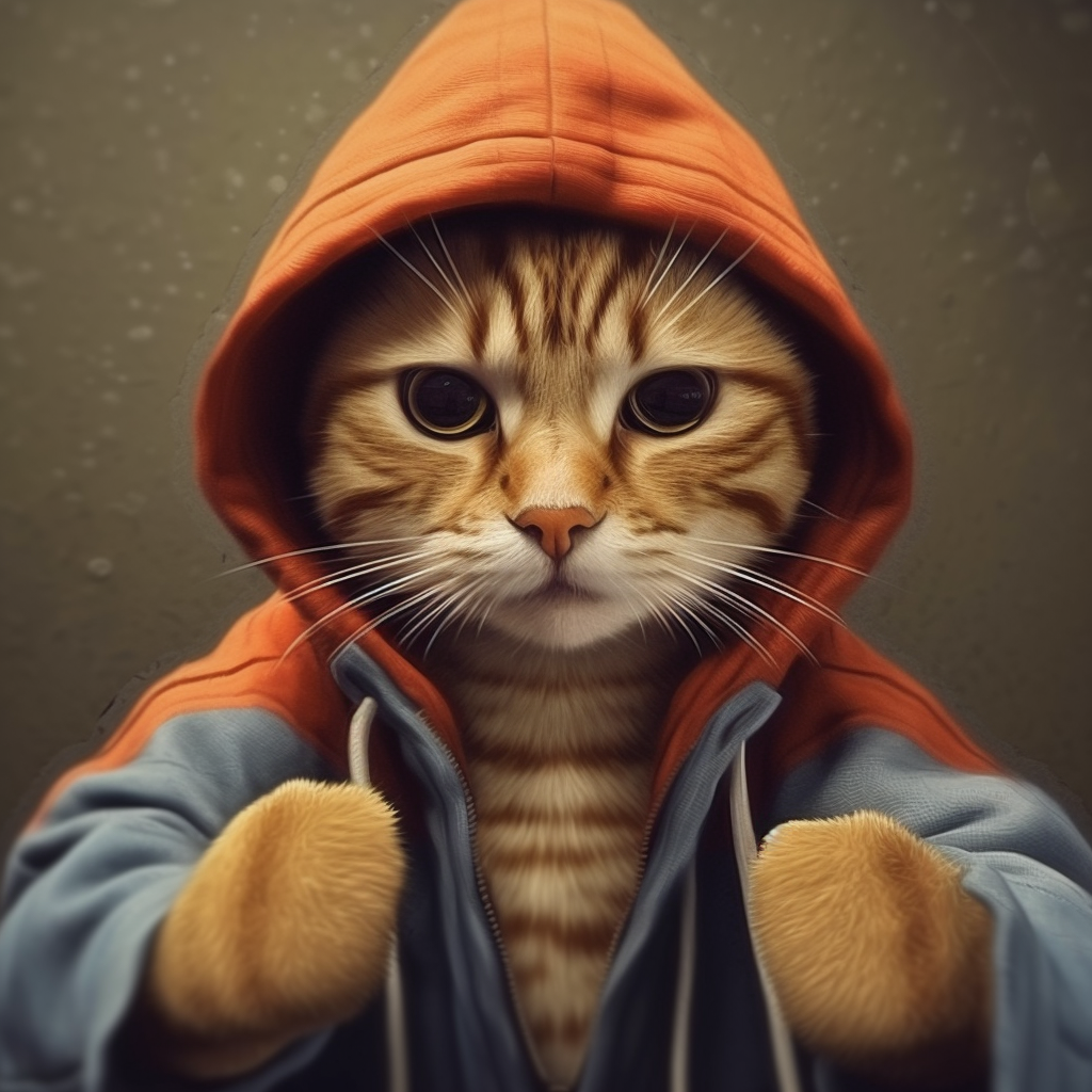 Cat Hoodie Diamond Art Kit
