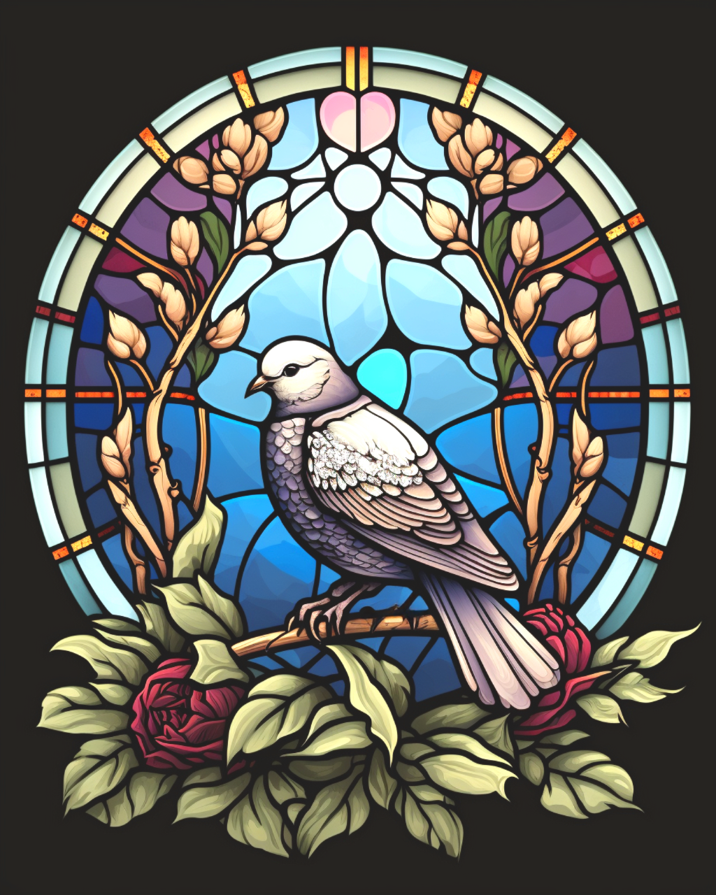 Pigeon Abstract Panel Diamond Art Kit