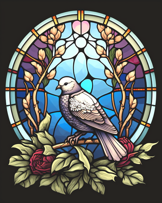 Pigeon Abstract Panel Diamond Art Kit