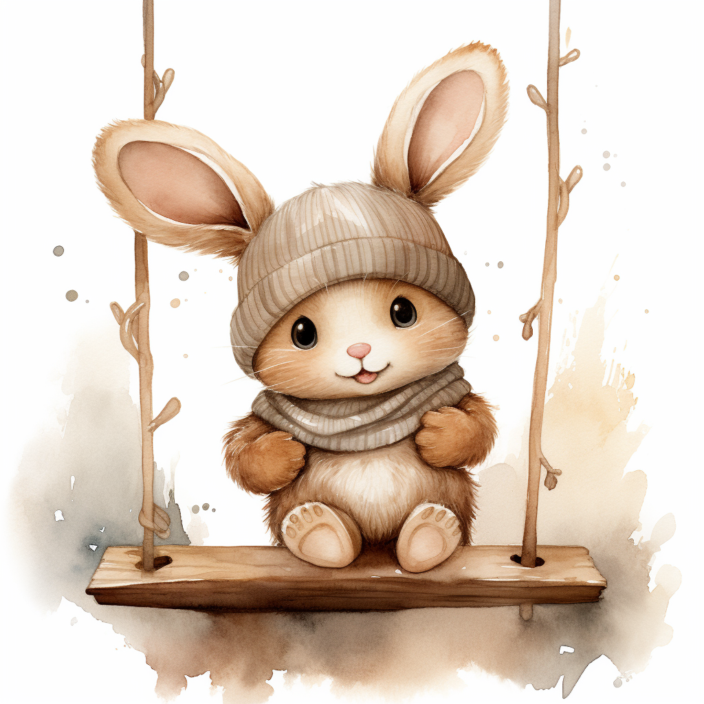 Bunny Swing Diamond Art Kit