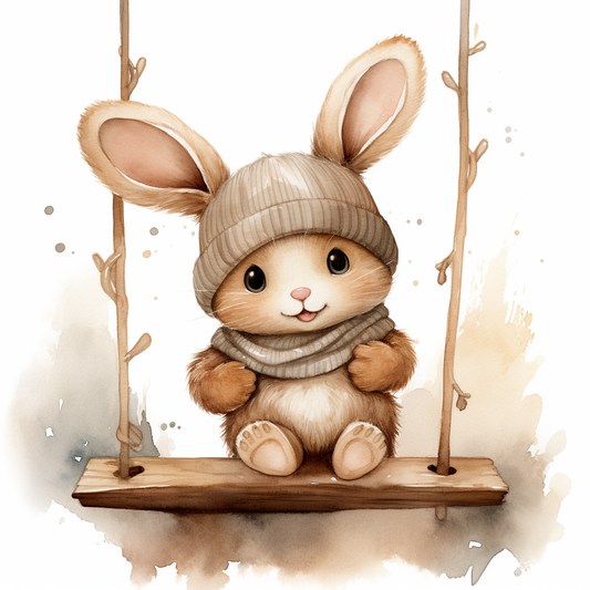 Bunny Swing Diamond Art Kit