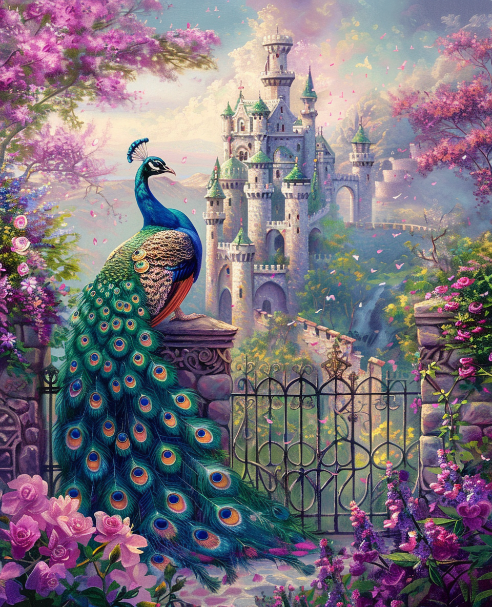 Castlegate Peacock Diamond Art Kit
