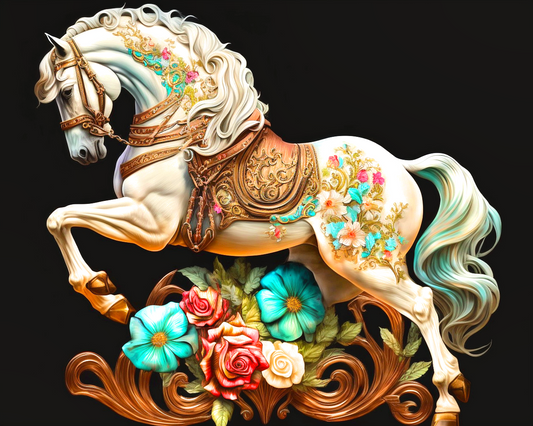 Brown Sad Le Caro Uel Horse Diamond Art Kit