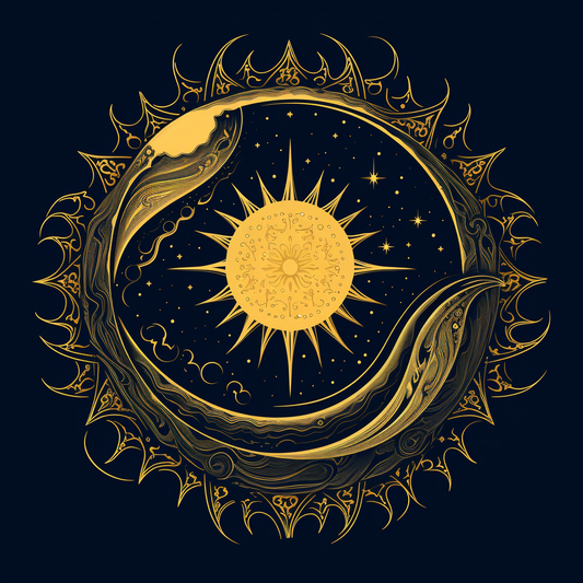 Golden Sun Circle Diamond Art Kit