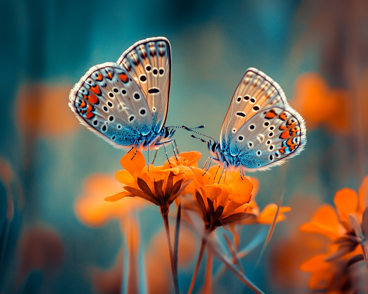 Two Spotted Butterflies Diamond Art Kit