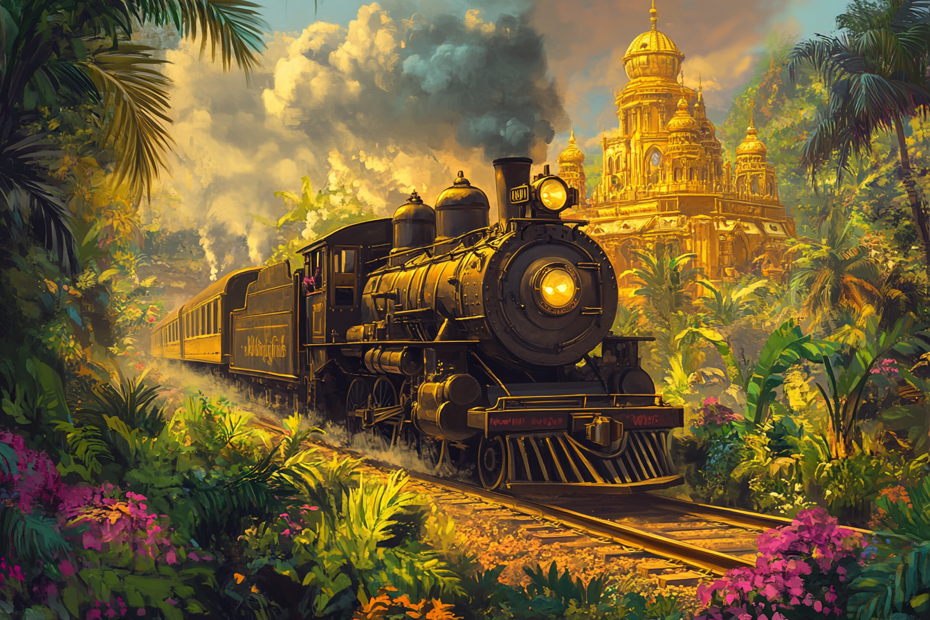 Golden Castles Team Train Diamond Art Kit