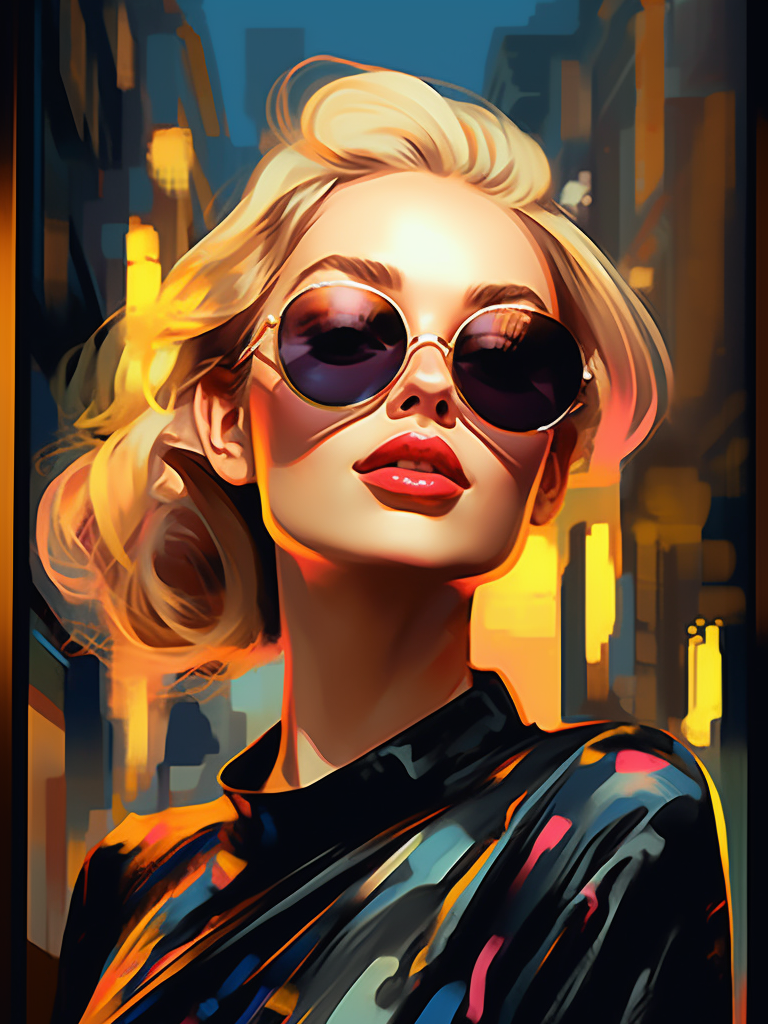 Sunglass Woman Diamond Art Kit