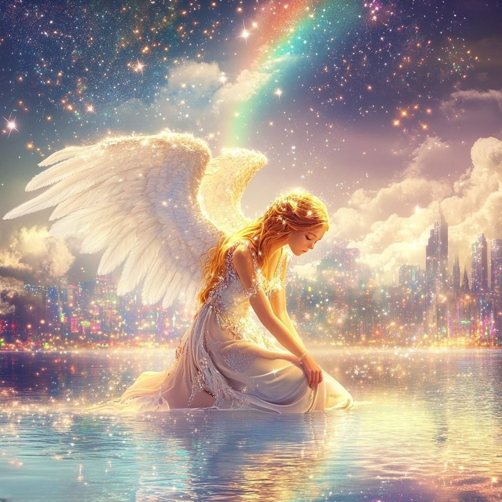 City Lights Angel Diamond Art Kit
