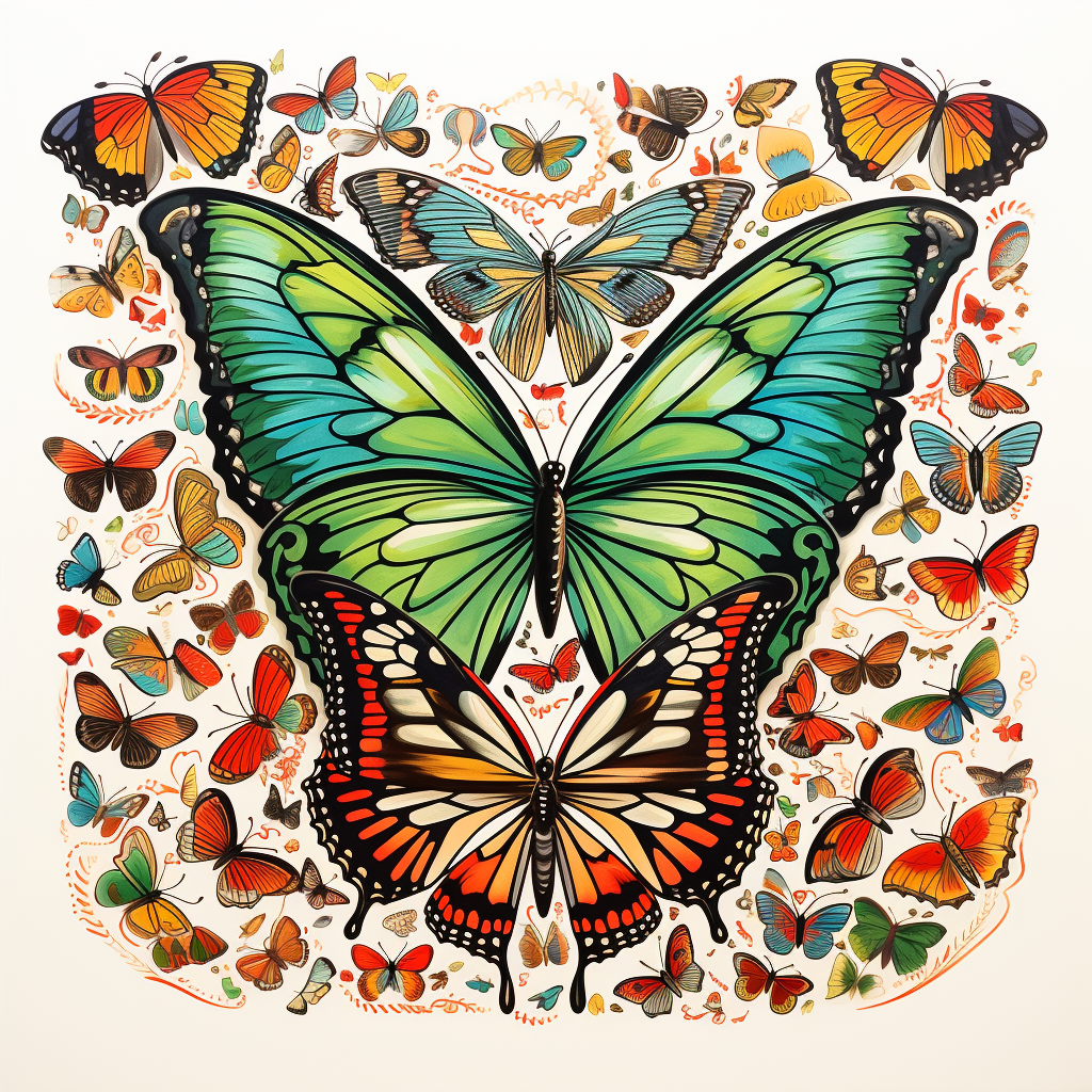 Large Green Butterfly Diamond Art Kit