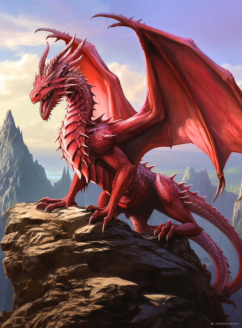 Red Dragon Rock Diamond Art Kit