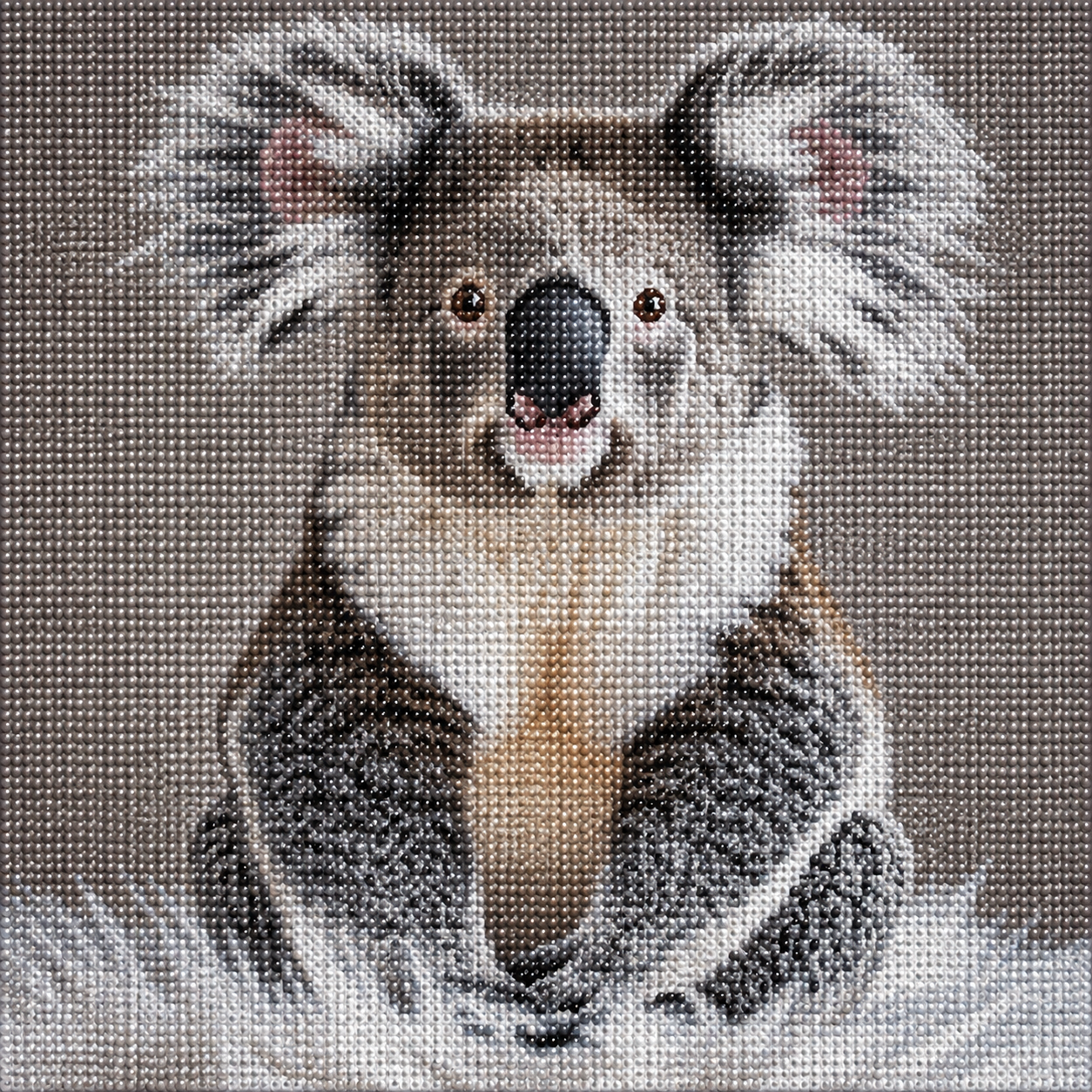 Fluffy Koala Diamond Art Kit — diamond art kit canvas