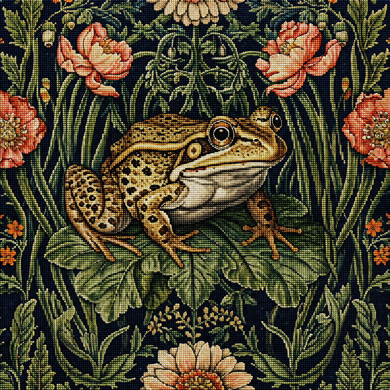 Frog On A Leaf Diamond Art Kit