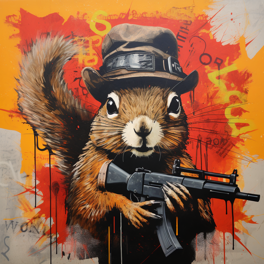 Gangster Squirrel Diamond Art Kit
