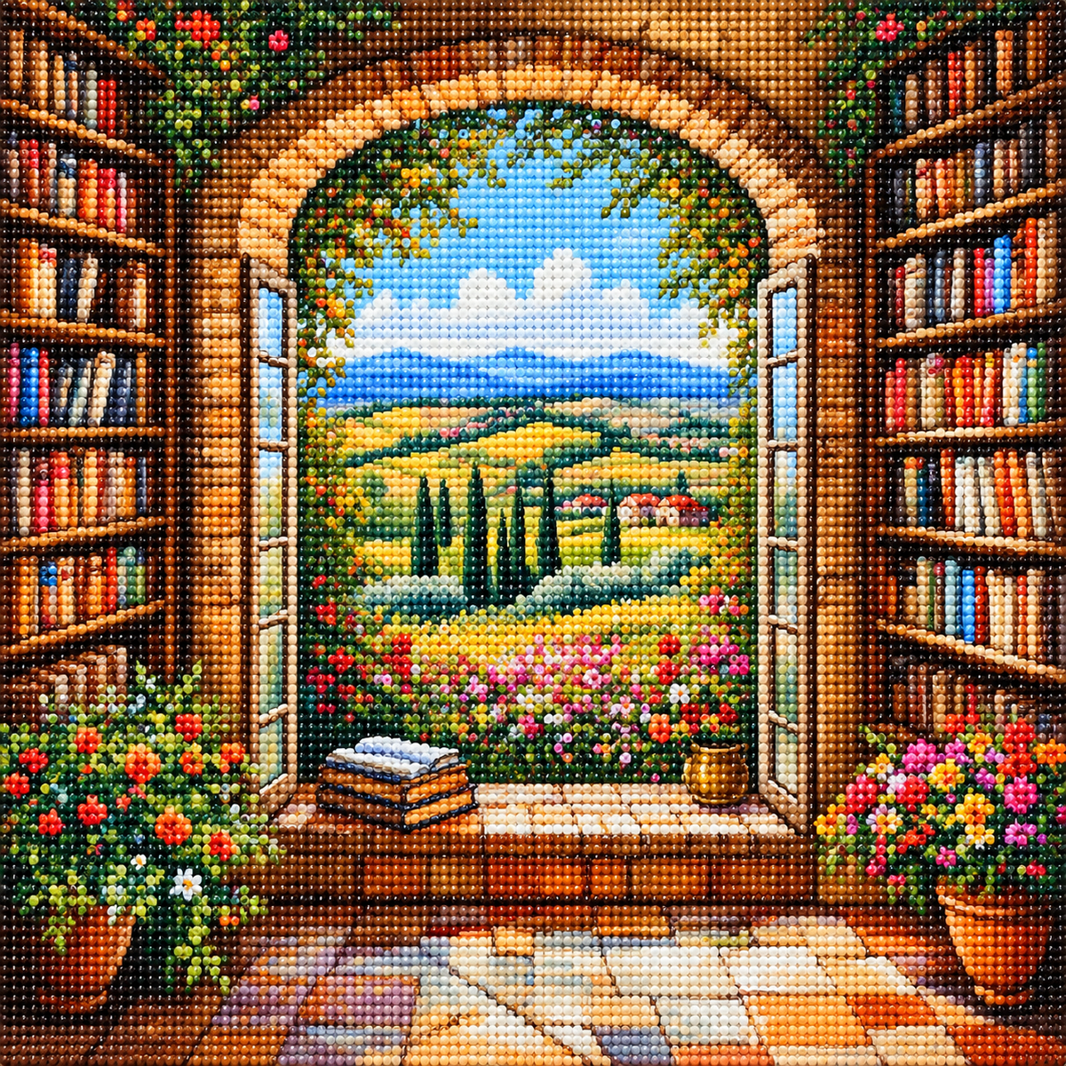 Garden Library Diamond Art Kit