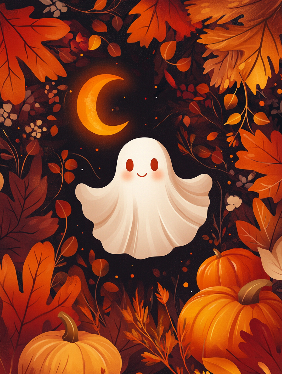 Ghost in the Pumpkins Diamond Art Kit