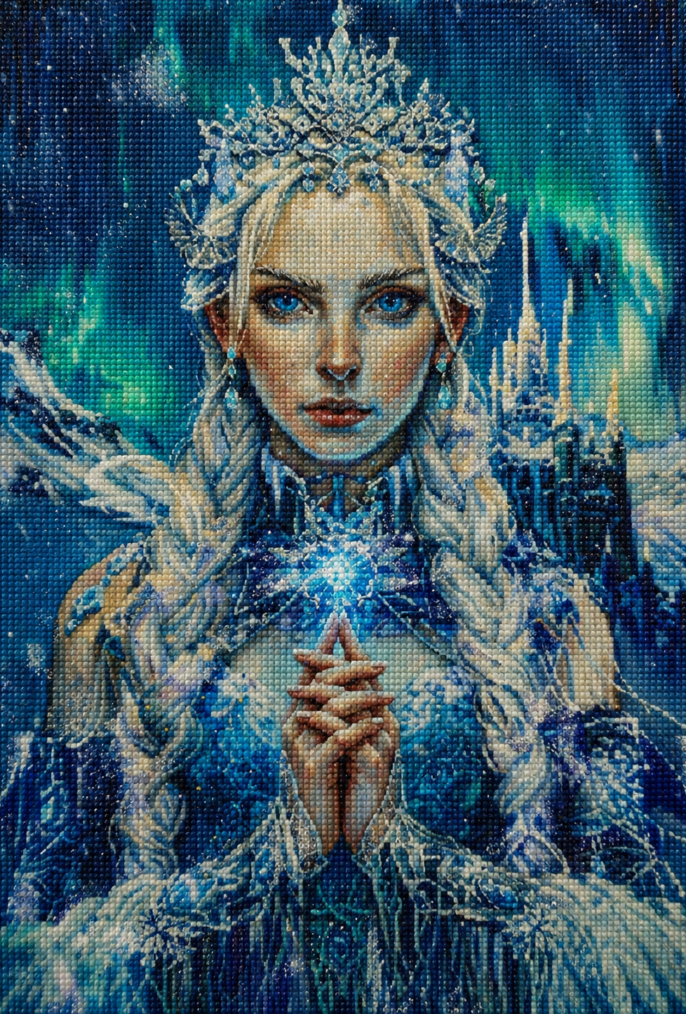 Glowing Snowflake Winter Princess Diamond Art Kit