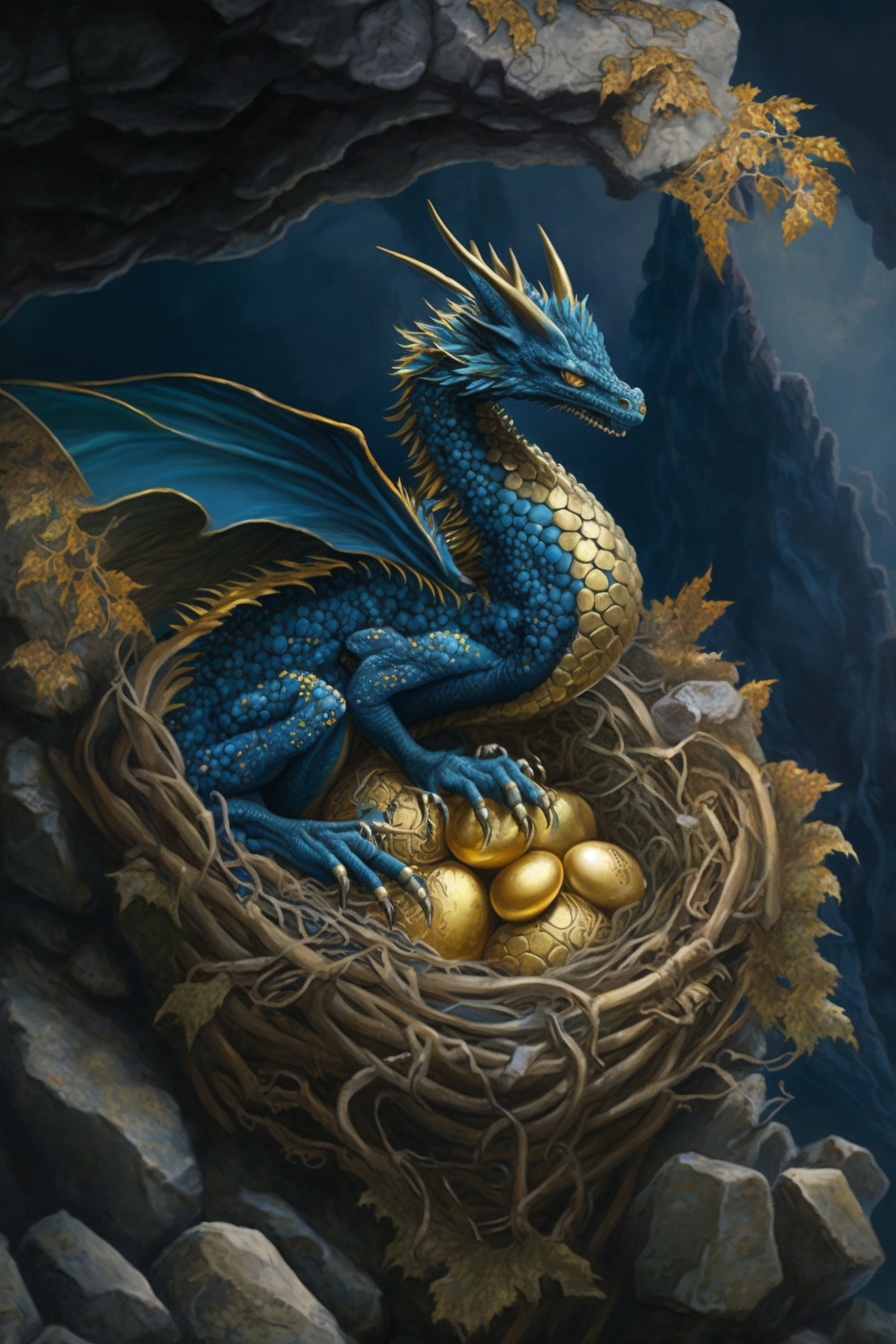 Golden Egg Dragon Diamond Art Kit