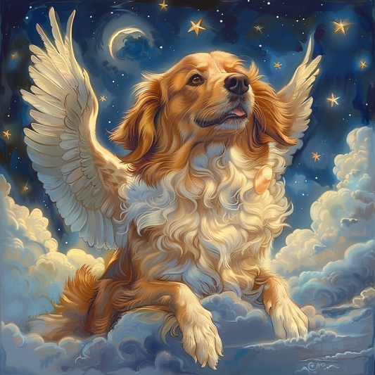 Golden Retriever Angel Diamond Art Kit