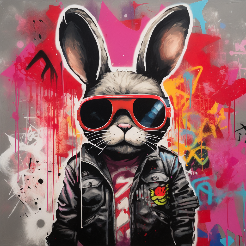 Graffiti Bunny Diamond Art Kit