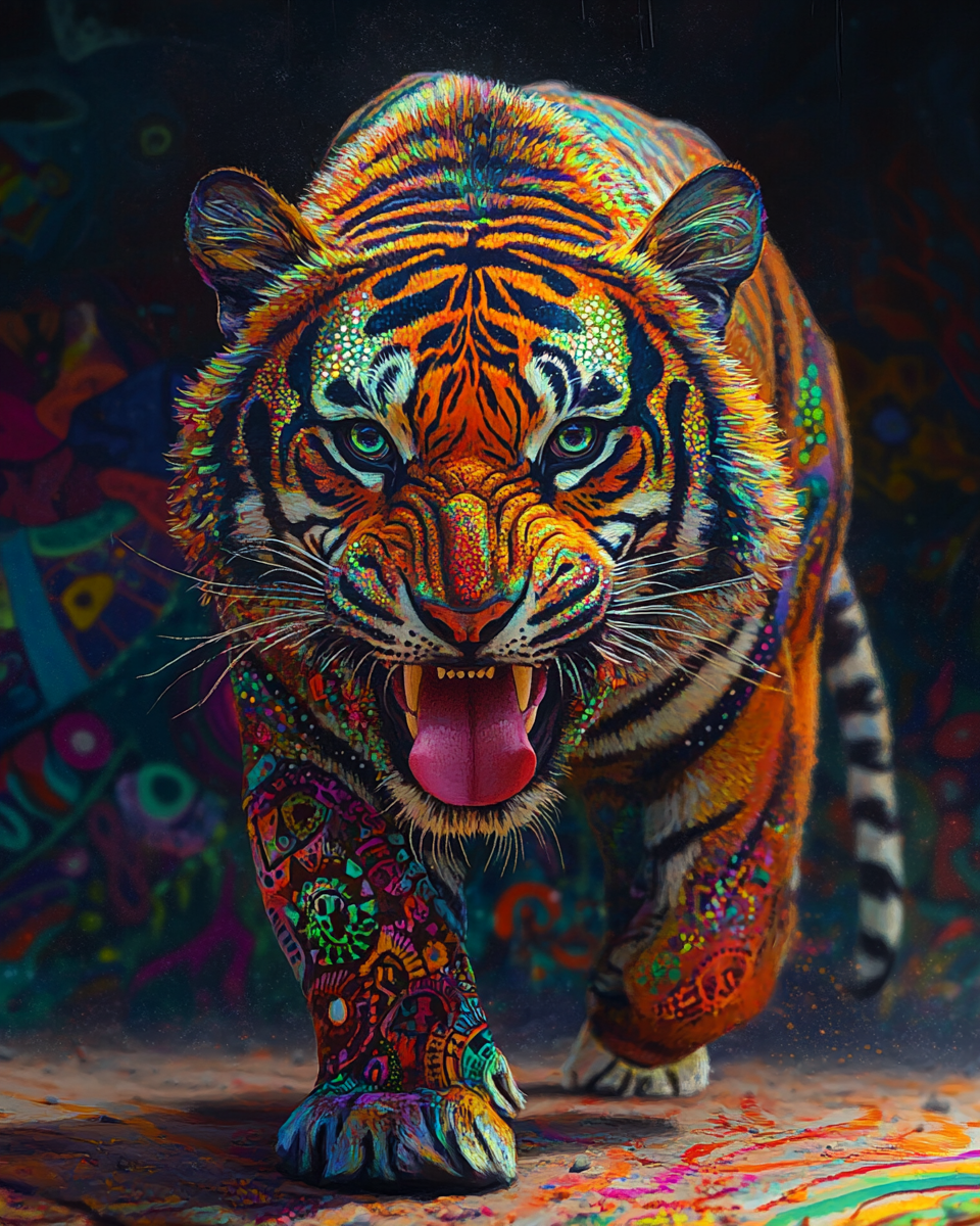 Graffiti Tiger Diamond Art Kit