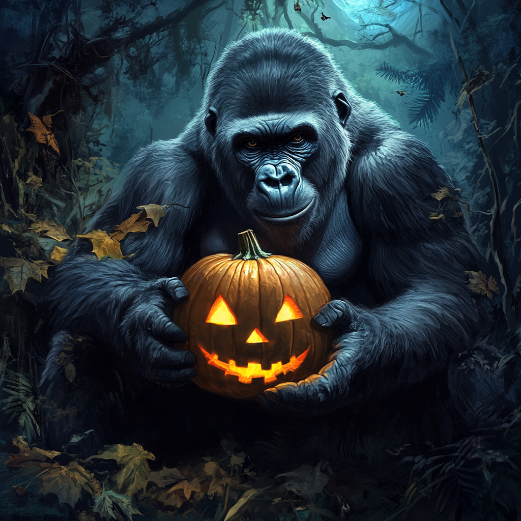 Halloween Gorilla Diamond Art Kit