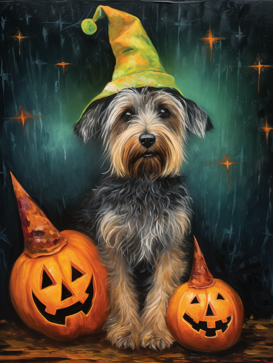Halloween Hats Puppy Diamond Art Kit