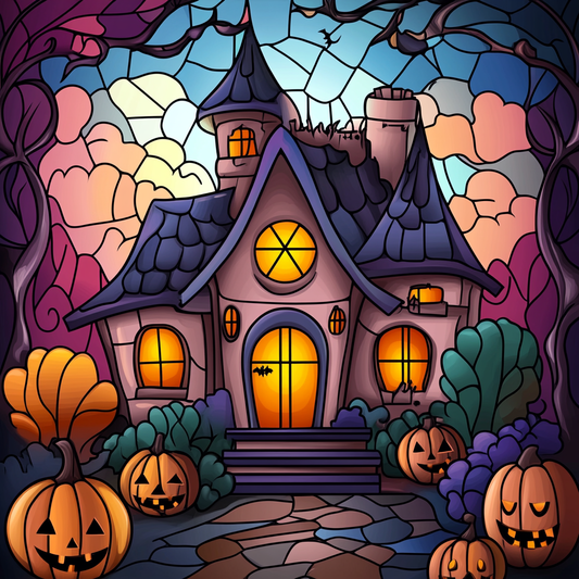 Happy Halloween Home Diamond Art Kit