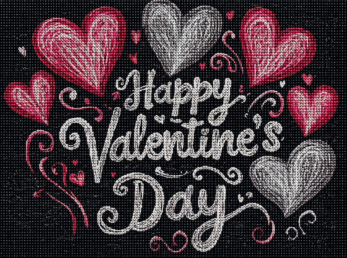 Happy Valentines Day Diamond Art Kit