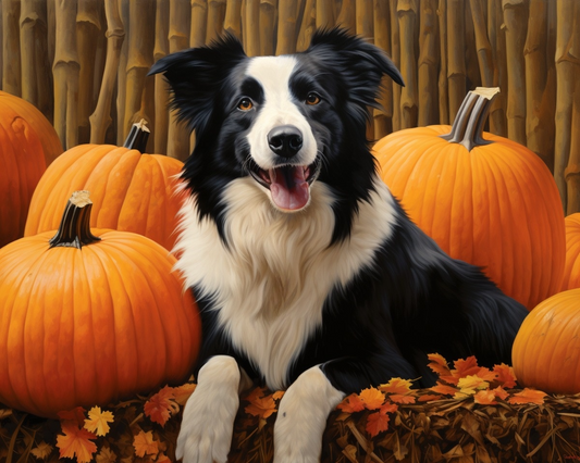 Harvest Border Collie Diamond Art Kit