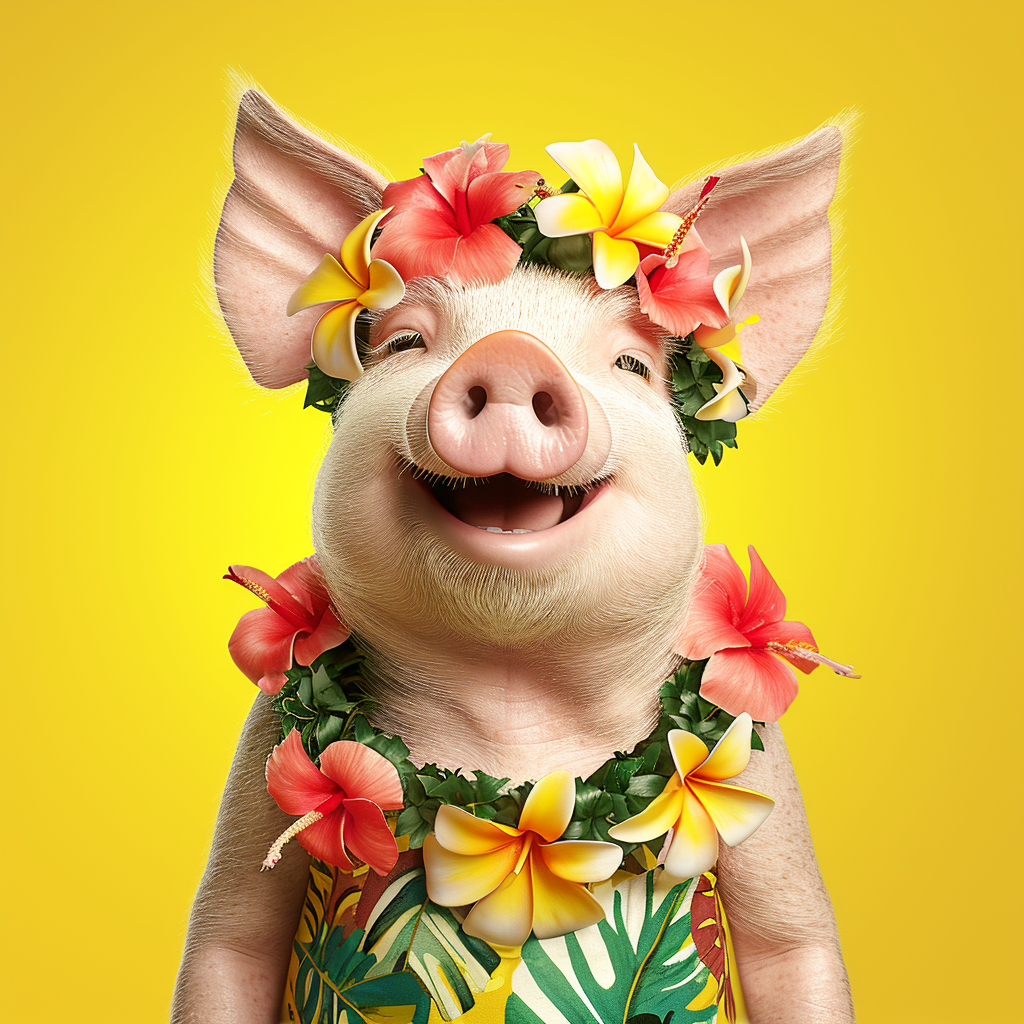 Hawaiian Pig Diamond Art Kit