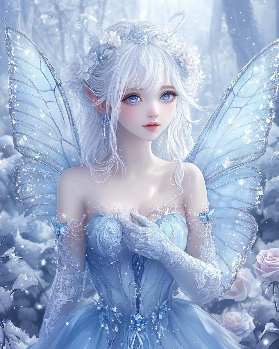 Ice Crystal Butterfly Fairy Diamond Art Kit