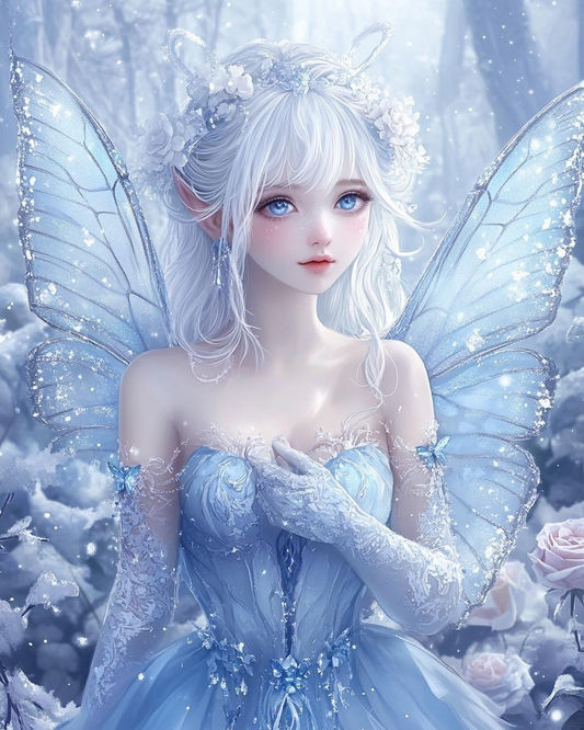 Ice Crystal Butterfly Fairy Diamond Art Kit