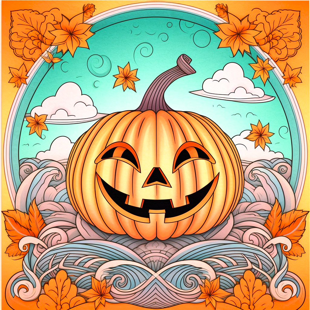 Jackolantern Circle Diamond Art Kit