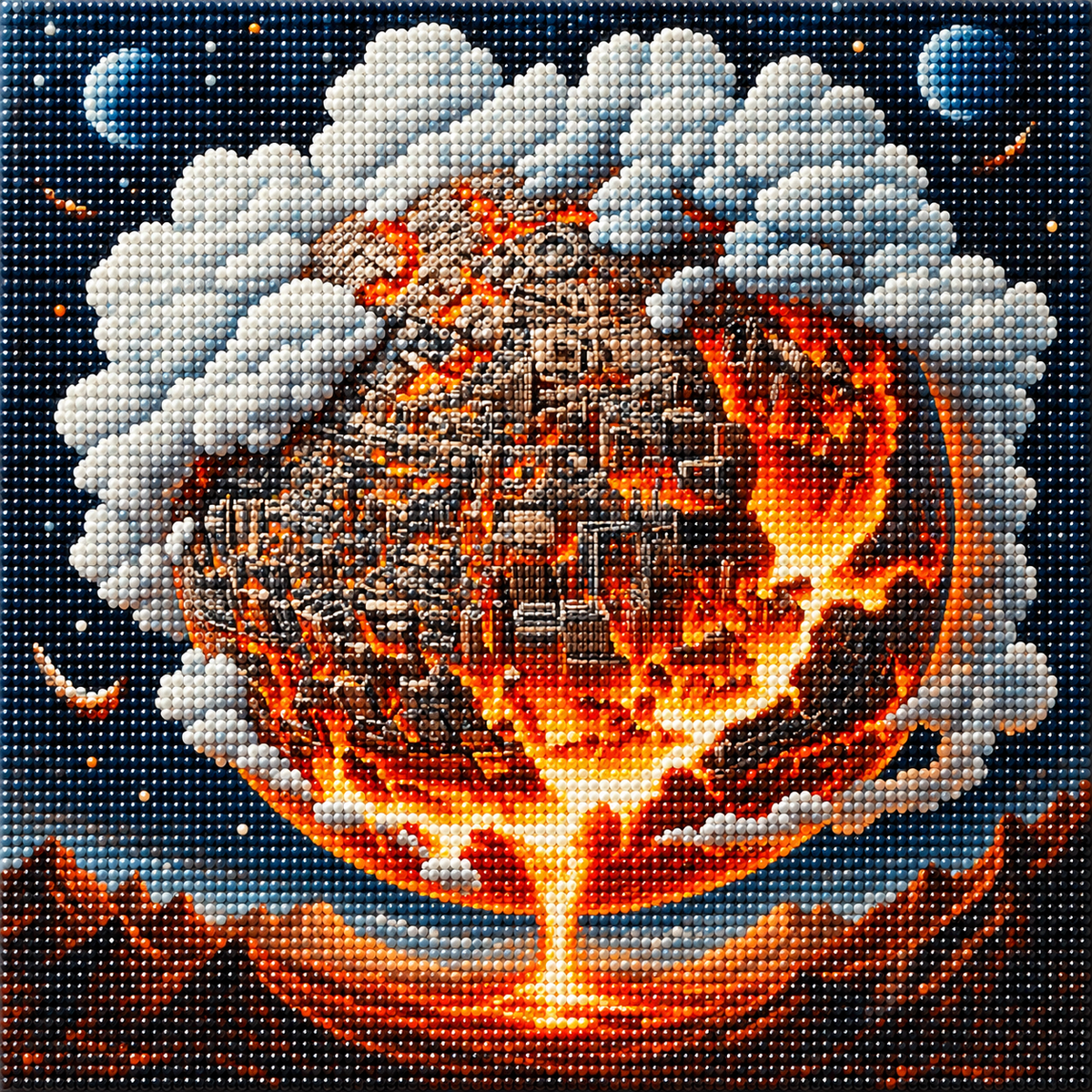 Lava Planet Diamond Art Kit
