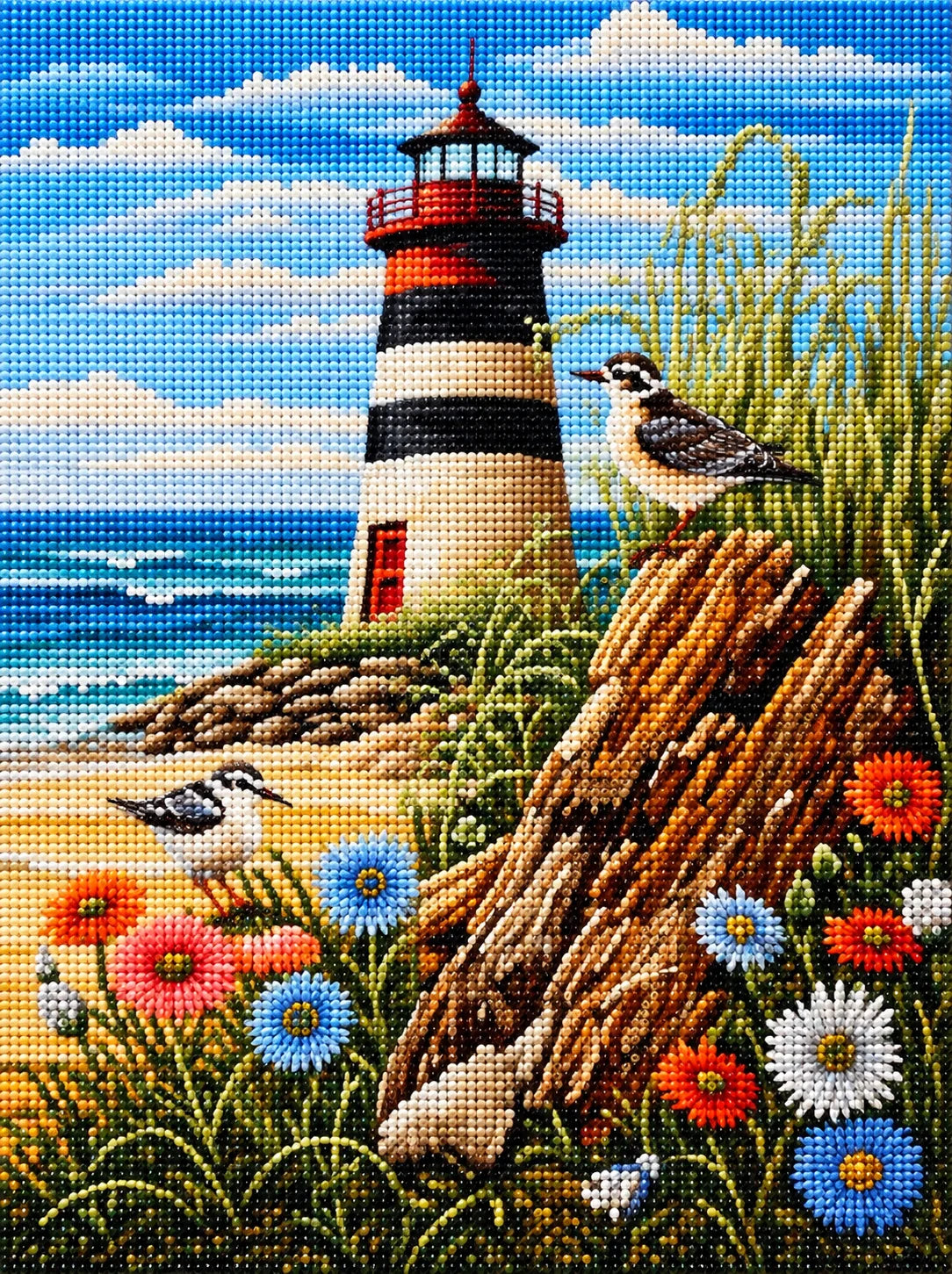 Lighthouse Birds Diamond Art Kit