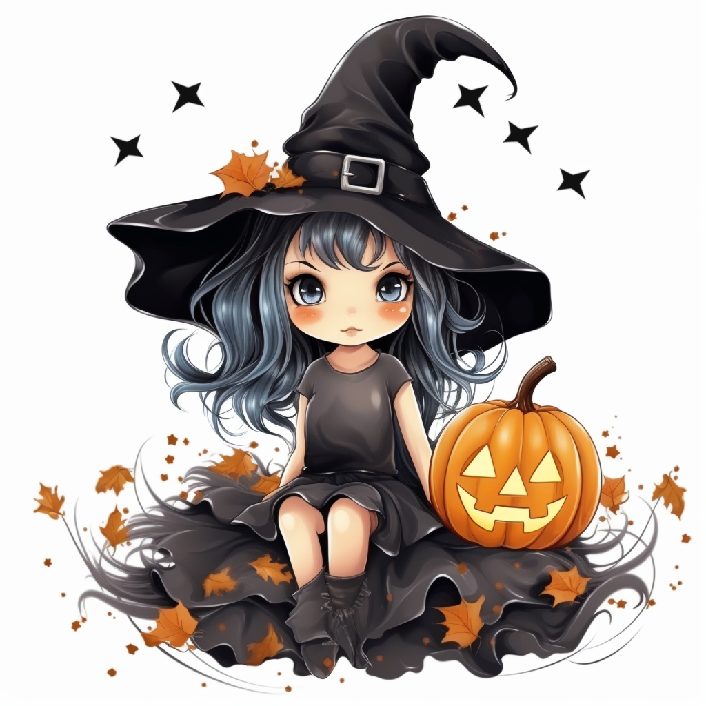 Little Witch Girl Diamond Art Kit
