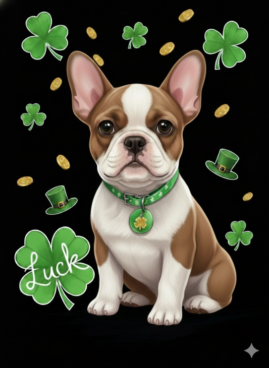 Lucky French Bulldog Diamond Art Kit