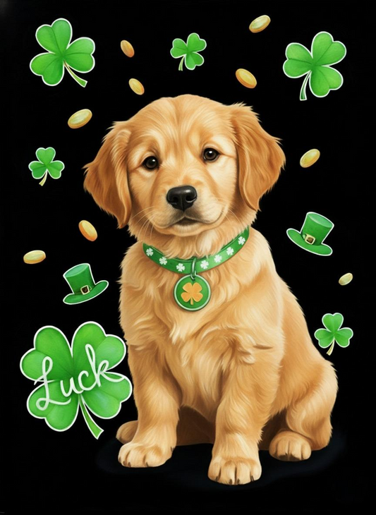 Luck Golden Retriever Diamond Art Kit