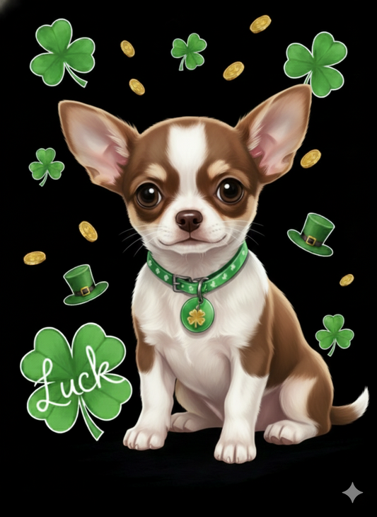 Lucky Short Haired Chihuahua Diamond Art Kit