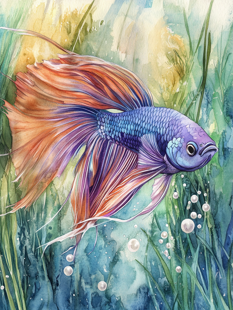 Multi Color Betta Diamond Art Kit