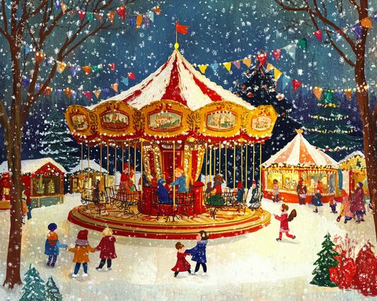 Old Time Winter Carnival Diamond Art Kit