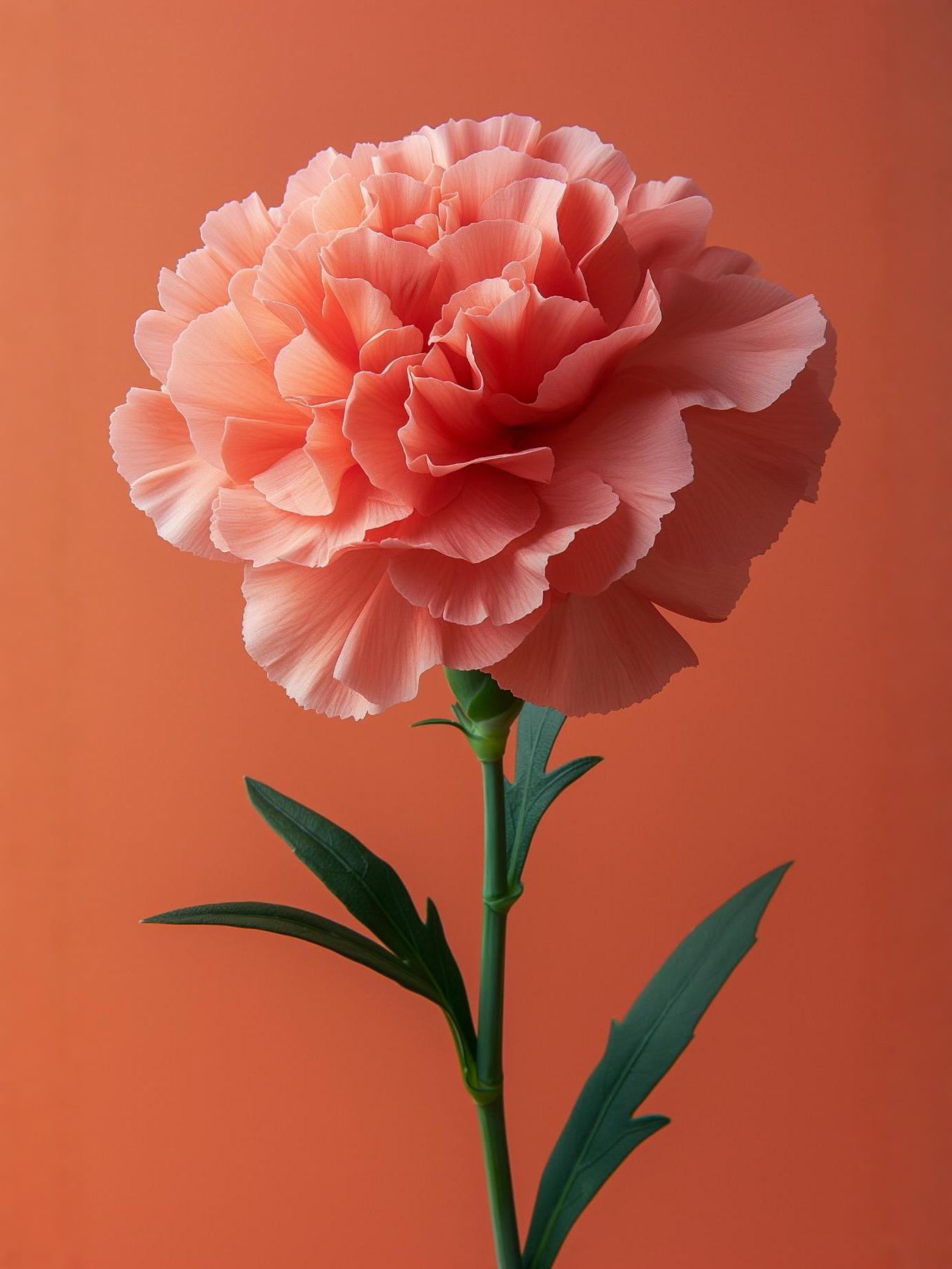 Orange Background Carnation Diamond Art Kit — diamond art kit canvas