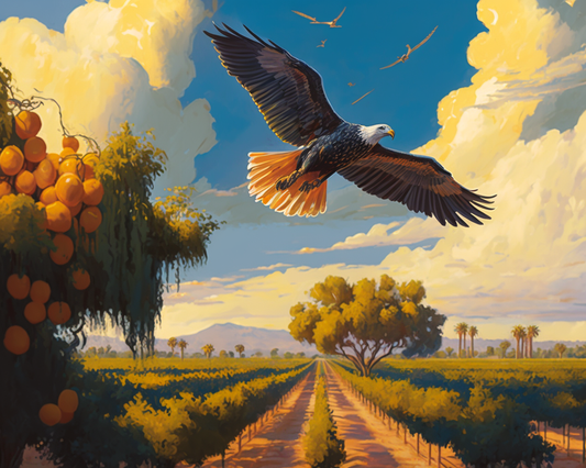 Orange Grove Eagle Diamond Art Kit