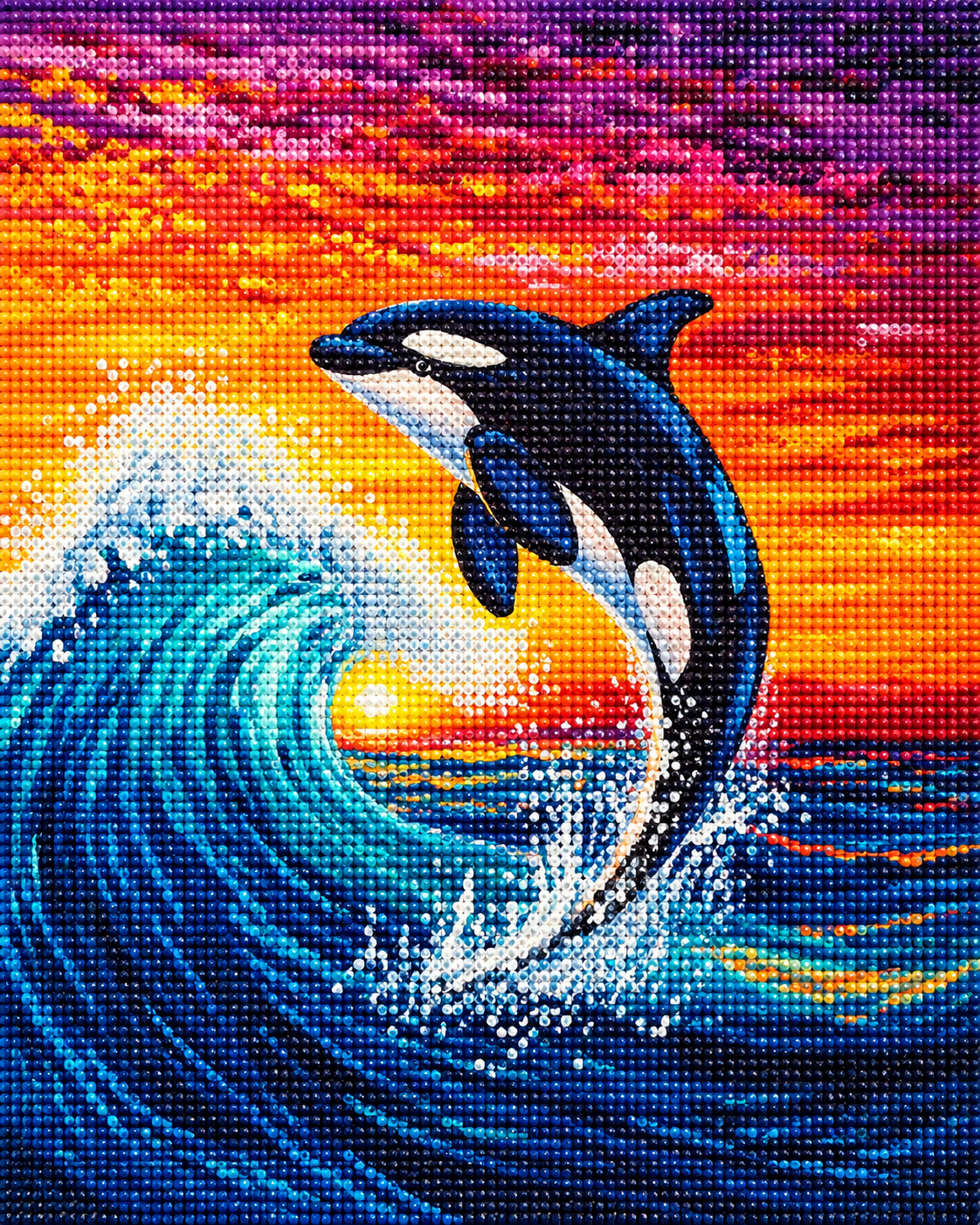 Orca Wave Diamond Art Kit