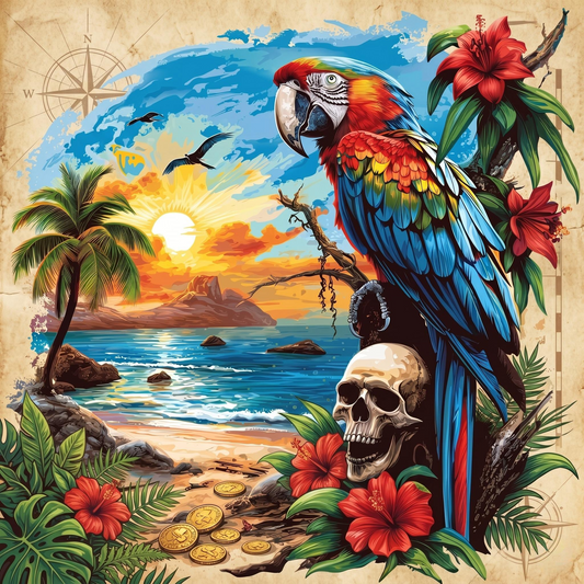 Pirates Parrot Diamond Art Kit