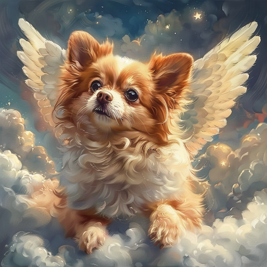 Pomeranian Angel Diamond Art Kit